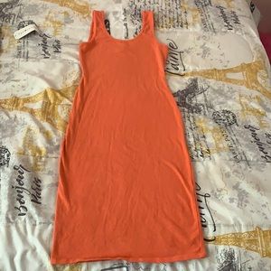 Peach Fitted Dress by Derek Heart
